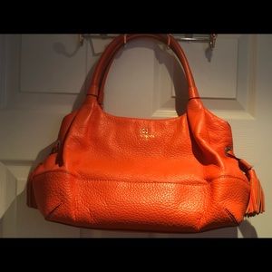 Kate Spade ♠️ coral satchel/shoulder tote/hobo bag